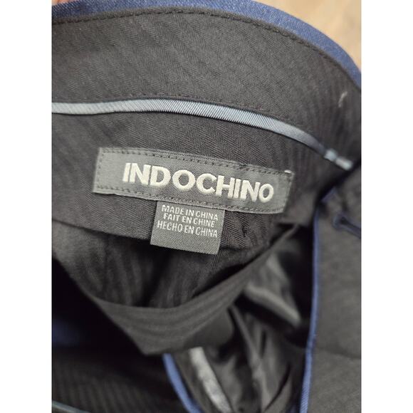 Indochino NWT Navy Blue Flat Front Men's Slack Suit Pants Size 30x28 - Picture 4 of 6